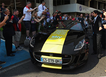 chris froome's jaguar f-type
