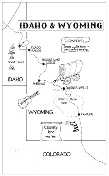 idaho and wyoming map